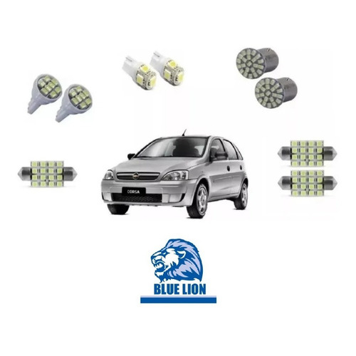 Kit Lampada Led Chevrolet Corsa Hatch Sedan Gm