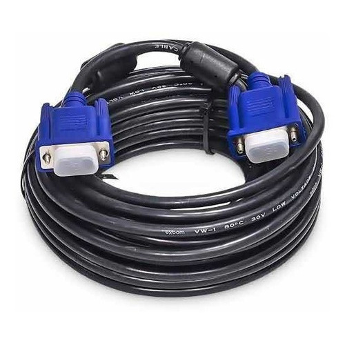 Cabo Vga 10m Monitor Lcd Pc Tv Projetor 10 Metros Blindado em Oferta na Shopee