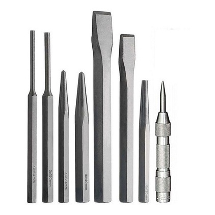 Kit De Ferramentas Saca Pino, Punção E Talhadeira