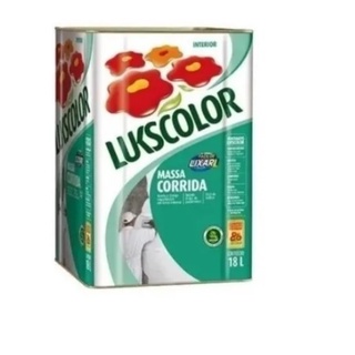 Massa Corrida Pva Lukscolor Interna 18 litros Nivelar E Corrigir