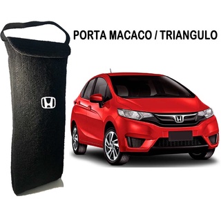 Capa Bolsa Porta Macaco Triangulo Honda Ferramenta Automotivo Carro Civic Fit City Accord Acarpetado