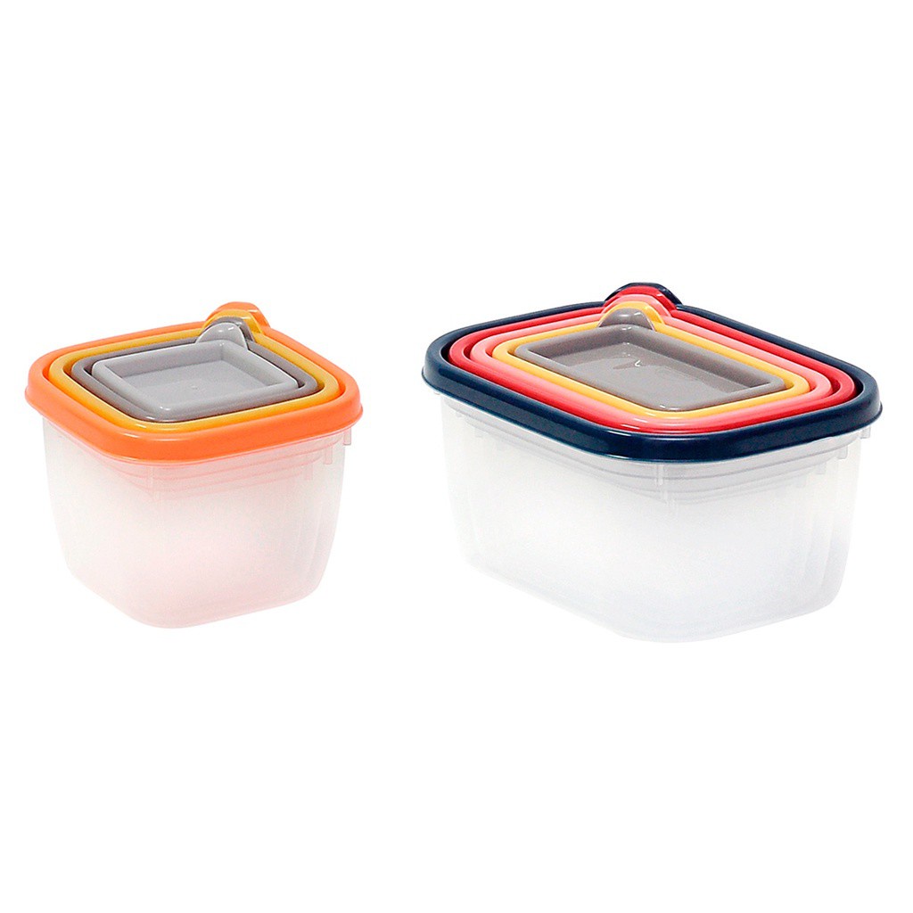9 potes plástico para mantimentos alimentos plasútil vasilha marmita tapoer tapuer tupperware tapware tapawer