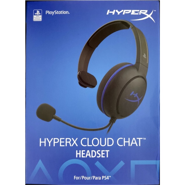 Headset Gamer HyperX Cloud Chat, PS5 e PS4, P3, BlackBlue. Shopee Brasil