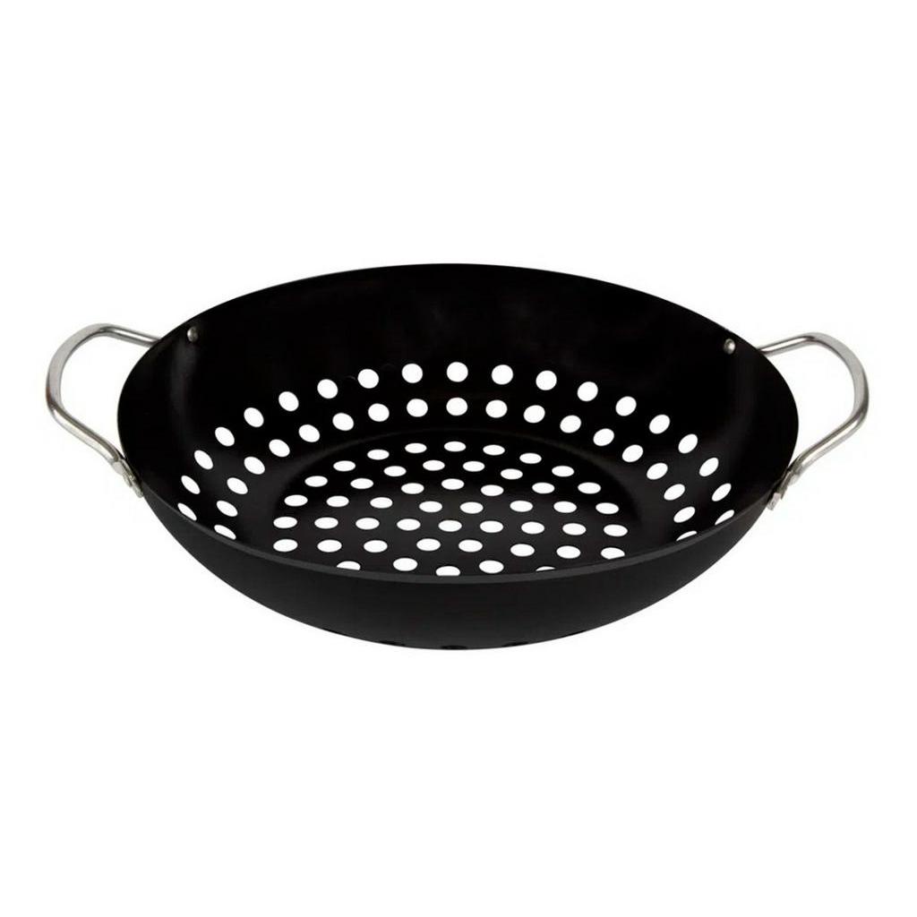 Frigideira Antiaderente Mor Wok Para Grelhar Churrasqueira