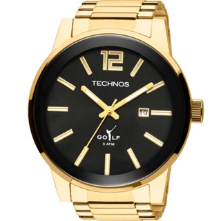 Relogio Technos Masculino Golf 2115tt/4p Dourado Classic em Oferta na Shopee