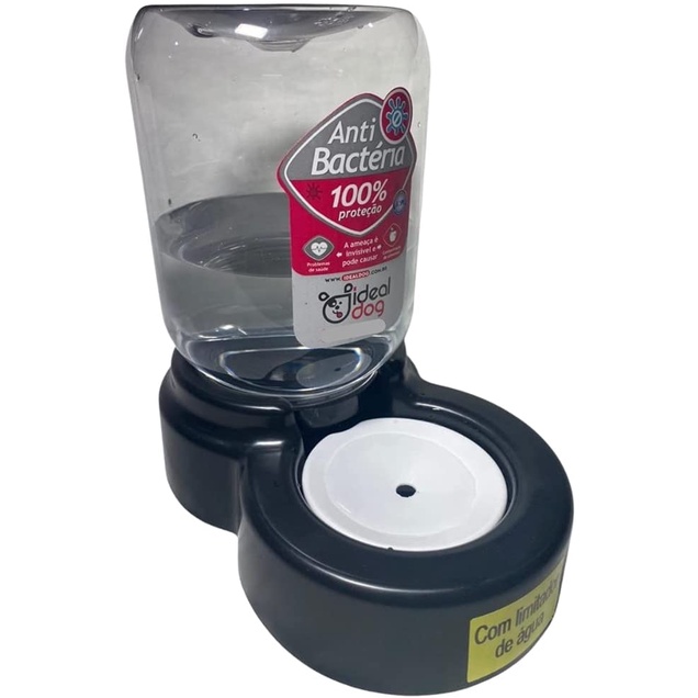 Bebedouro Automático Cor Preto Pet P/ Animais Cachorros Cães e Gatos Com Limitador 3 LT REF 03 em Oferta na Shopee