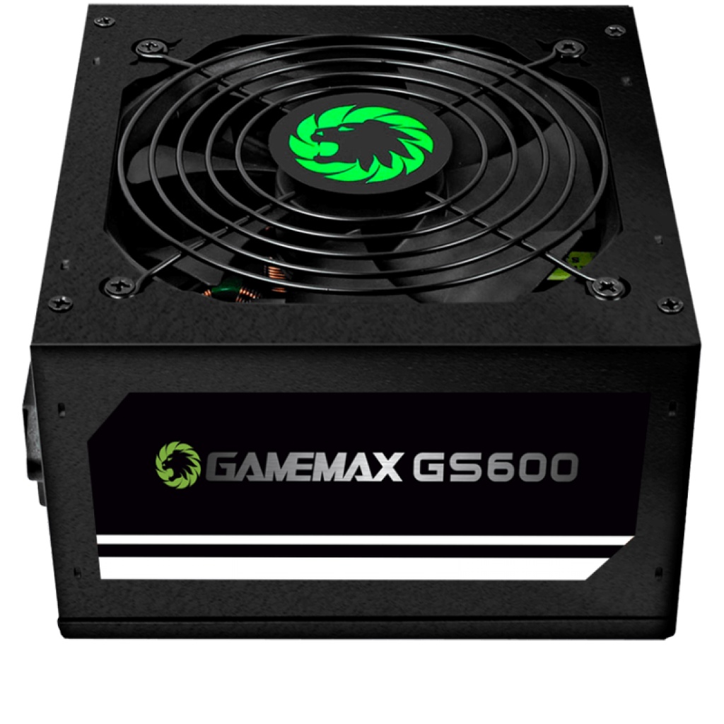 Fonte Gamemax GS600, 600W, 80 Plus White, PFC Ativo, Black | Shopee Brasil