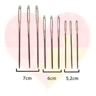 Kit Agulha De Bordado Manual Sem Ponta 9 Agulhas Ponto Cruz em Oferta na Shopee