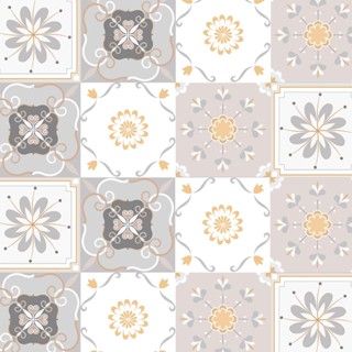 Adesivo de Parede Azulejo Portugues em tons de rosa, bege e branco para Área Gourmet em Oferta na Shopee