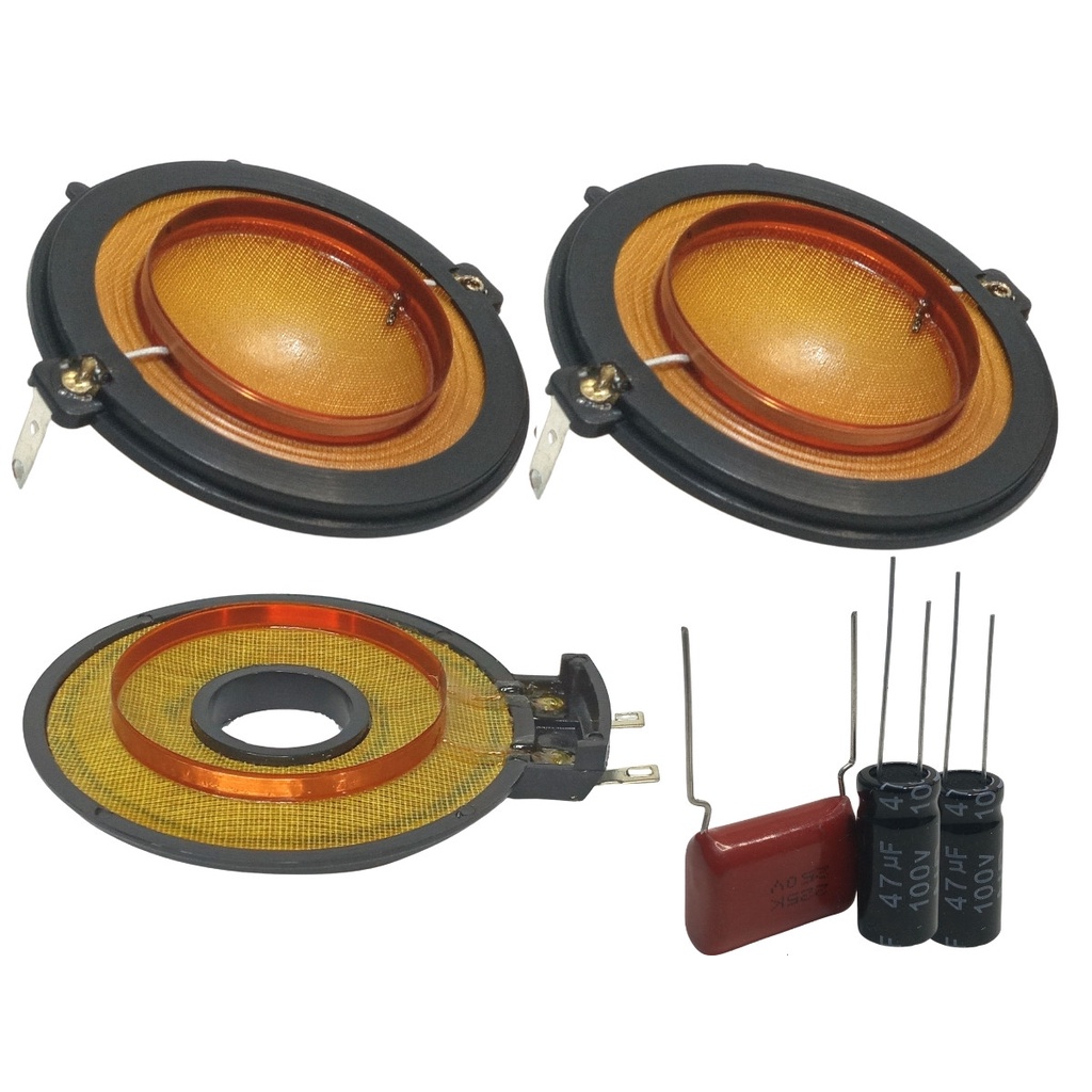 2x Reparos D200 e 1 Reparo Tweeter ST200 Acompanha Capacitor