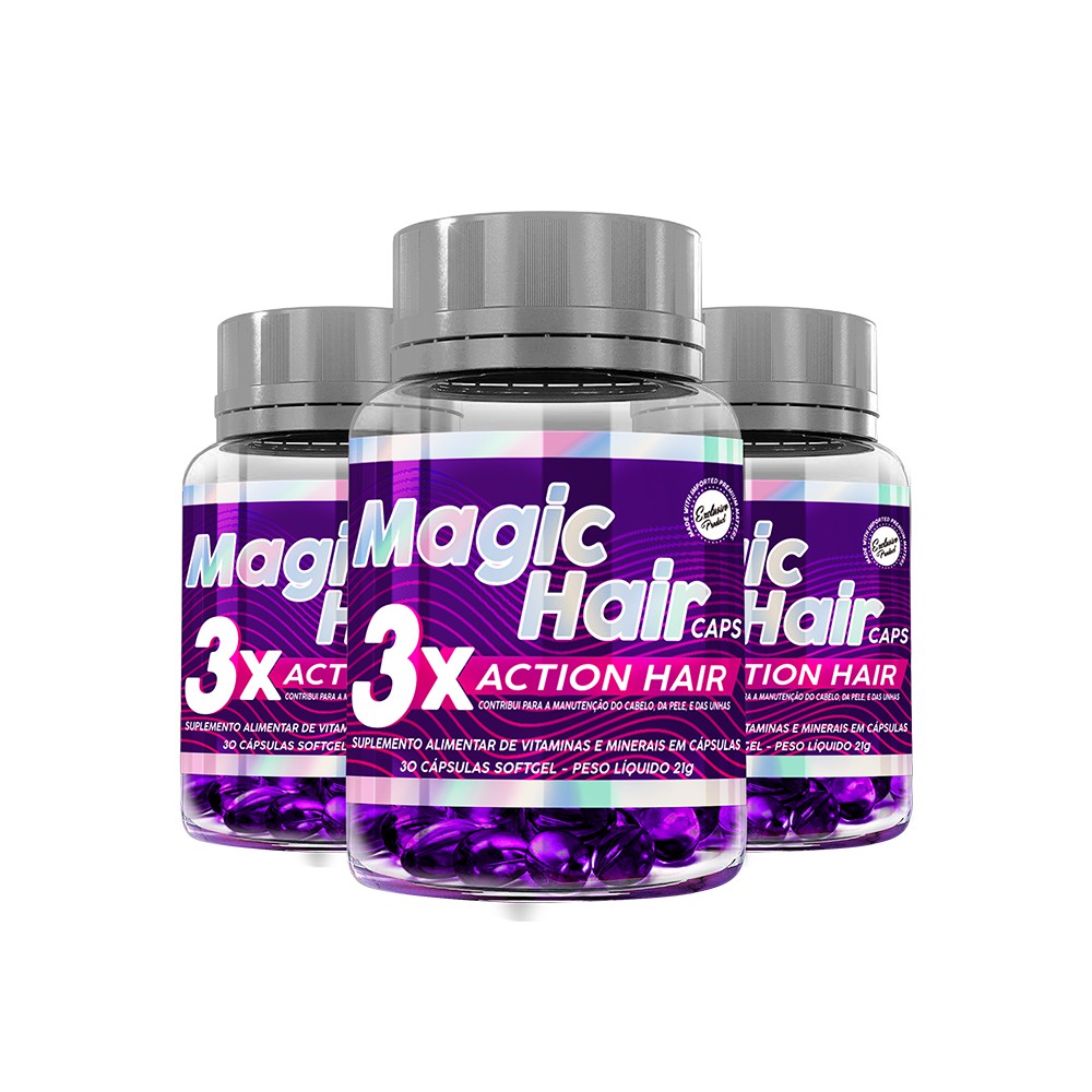 Magic Hair Caps - Tratamento 90 Dias | Shopee Brasil