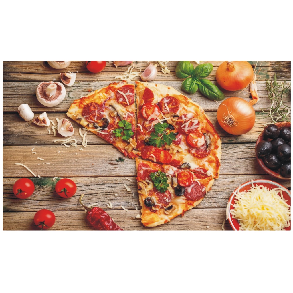 Adesivo Papel De Parede Cozinha Pizza Pizzaria Massas Comida J 139