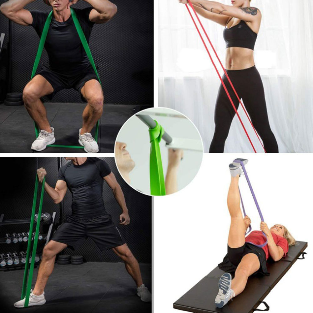 Sport Resistance Band Exercise Rubber Yoga Elastic Workout Fitness-Training O4L1 