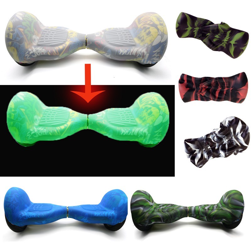 Capa De Silicone Hoverboard 10 Fluorescencia Varia Cor Led