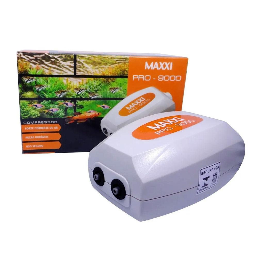 Maxxi Compressor de Ar Pro-9000 3w/6w Aquário Tanque
