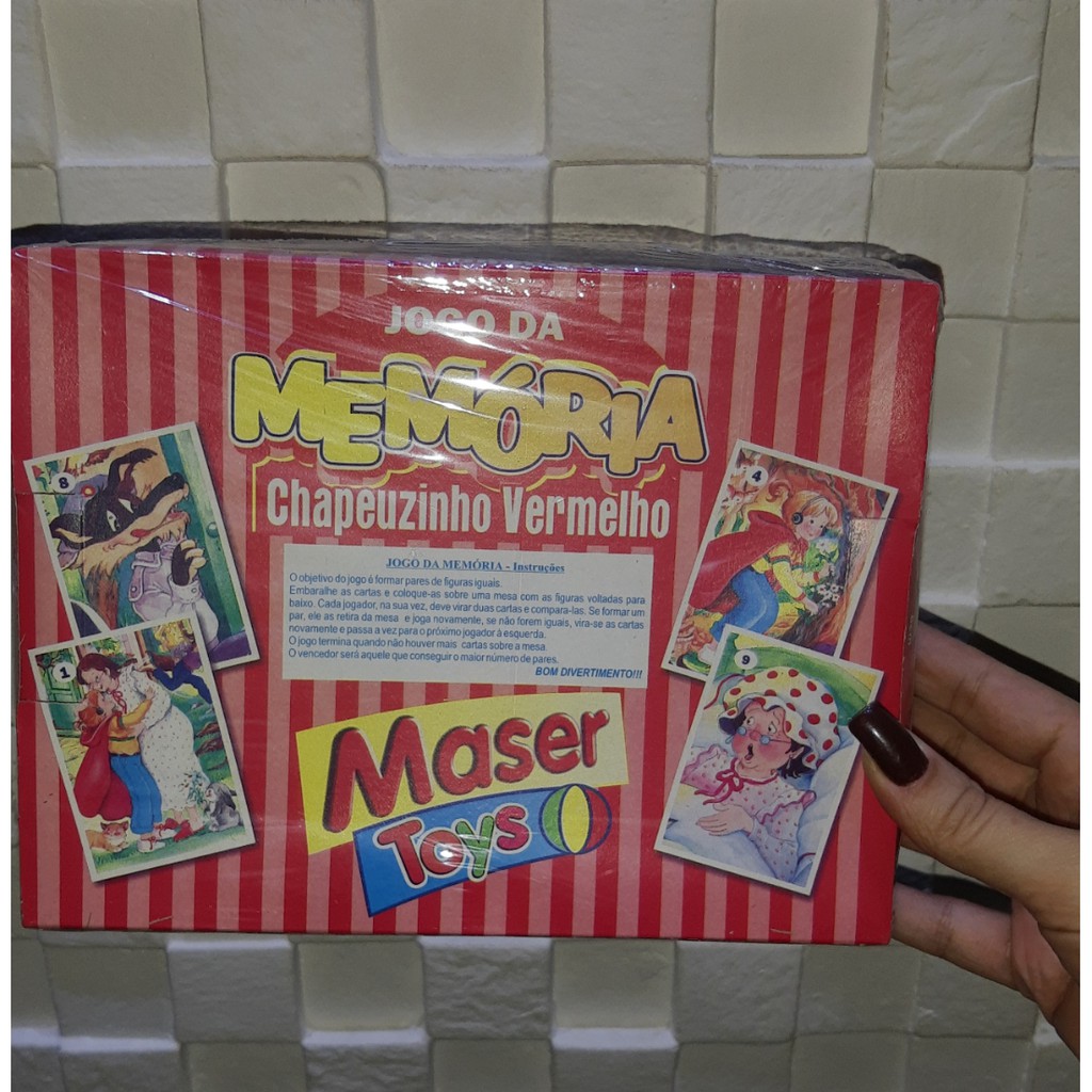 Jogo de memória chapeuzinho vermelho Shopee Brasil