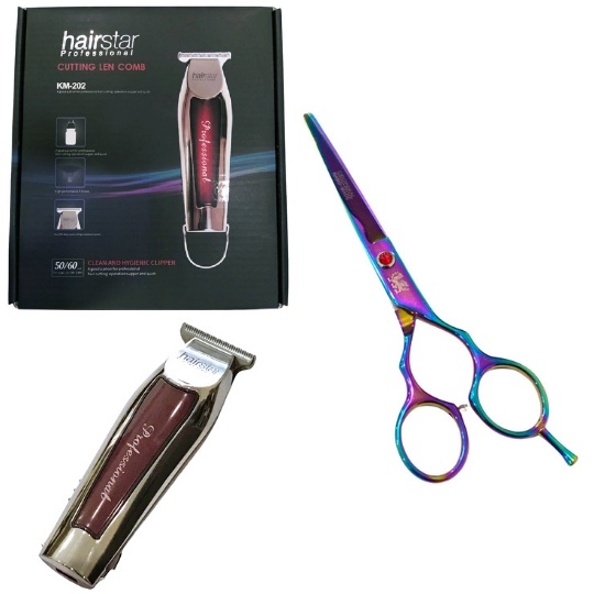 Maquina De Acabamento Cabelo E Barba Tesoura Fio Laser 6.0