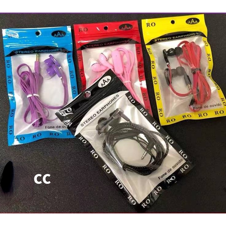 Com microfone fone de ouvido colorido para lg htc samsung, fone de ouvido com fio, entrada de 3,5mm