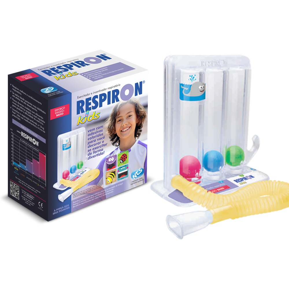 Respiron Kids Exercitador Respiratório Infantil em Oferta na Shopee