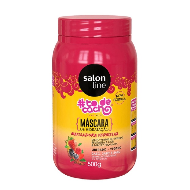 Máscara Matizadora Vermelha, Roxa, Roxo Marsala, Preta e Máscara de Hidratação Laranja, Olivia, Milho Salon line Máscara Tonalizante de Cabelo #TodeCacho 500g