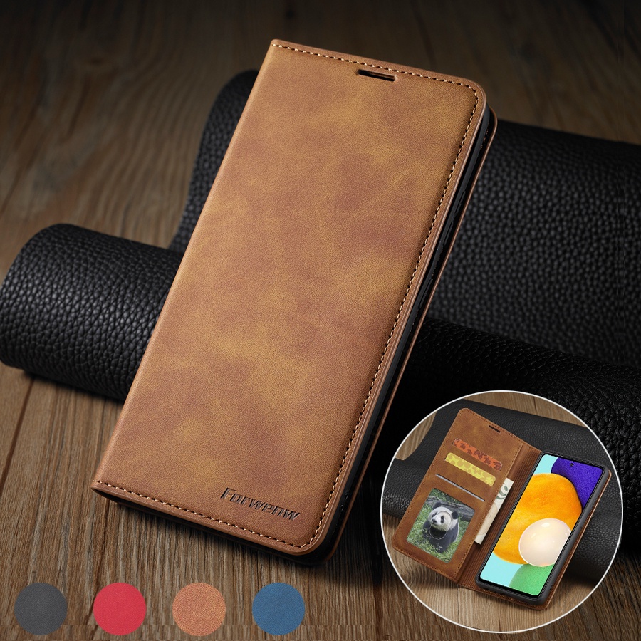Capa De Couro Para Samsung Galaxy , A12 , A22 , A32 , A42 , A52 , A72 , A13 , A33 , A53 , A73 , 5G , A16 , A36 , A56 , A