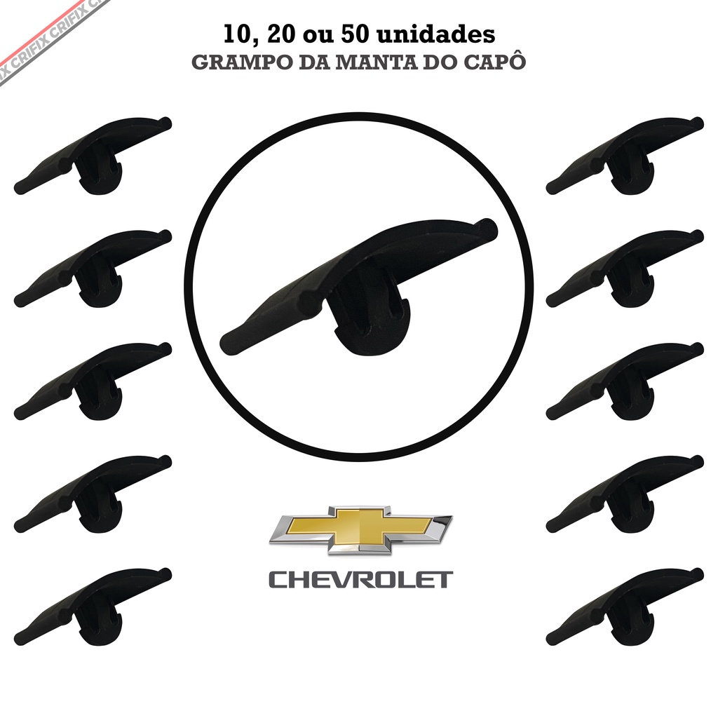 10, 20 ou 50 Grampos Presilhas Da Manta Do Capô Chevrolet Astra Calibra Corsa Monza Omega Vectra em Oferta na Shopee
