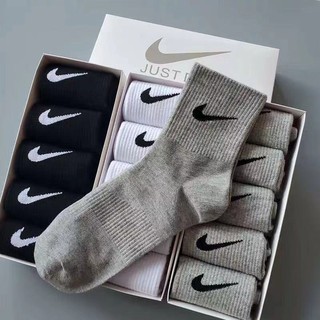 5 Pares De Meias Esportivas Casuais Respiráveis De Algodão 100 % Puro Longo