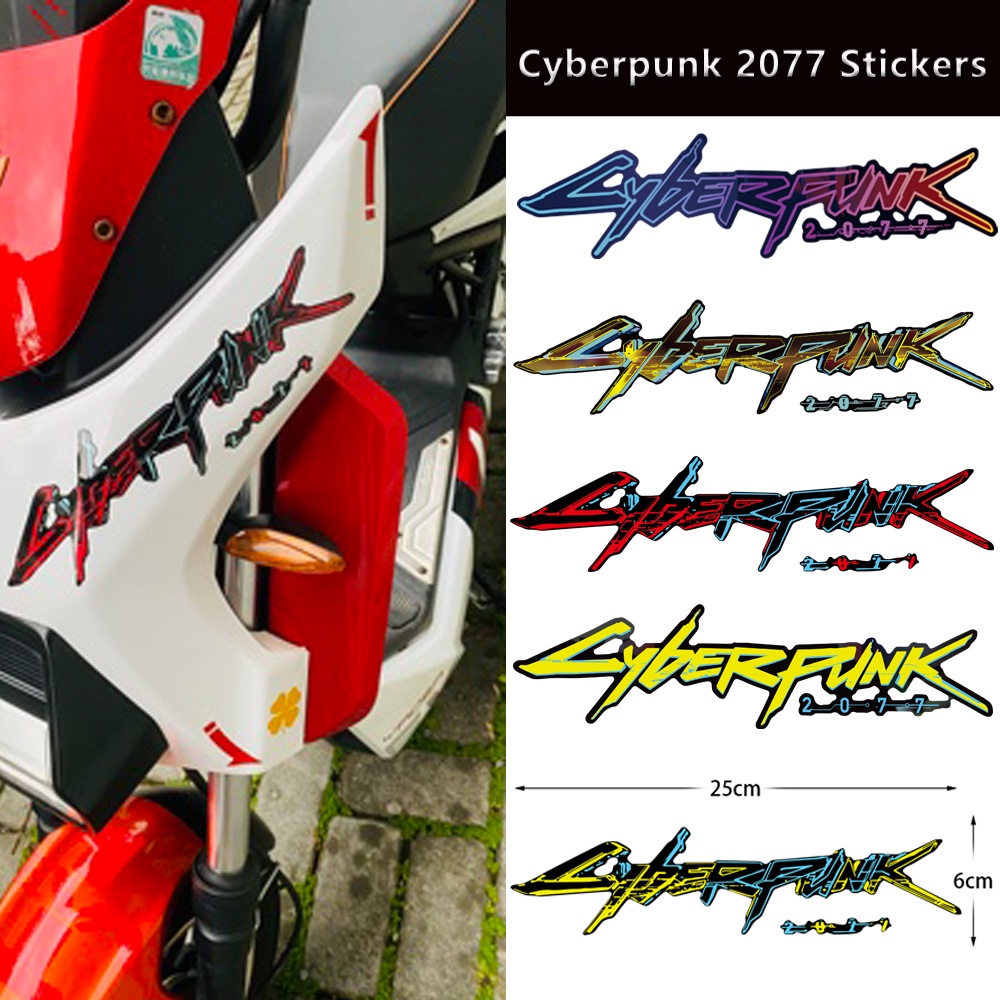 Cyberpunk 2077 Autocolantes Para Carroceria De Motocicleta Decalques De Caixa De Carrinho De Computador