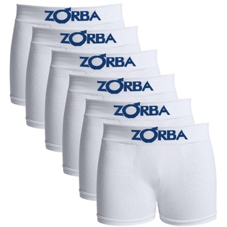 Kit com 6 Cuecas Zorba Boxer Algodão Sem Costura Infantil 678
