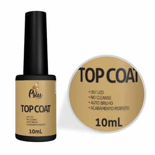Top Coat Unha Gel Psiu Auto Brilho 10-ML c/Anvisa