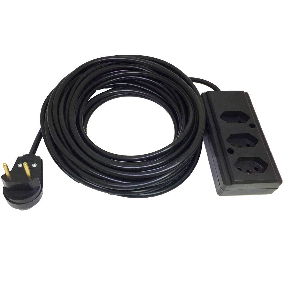 Extensão Elétrica 10a 10 Metros 3 Tomadas Cabo Pp 2x4,0mm