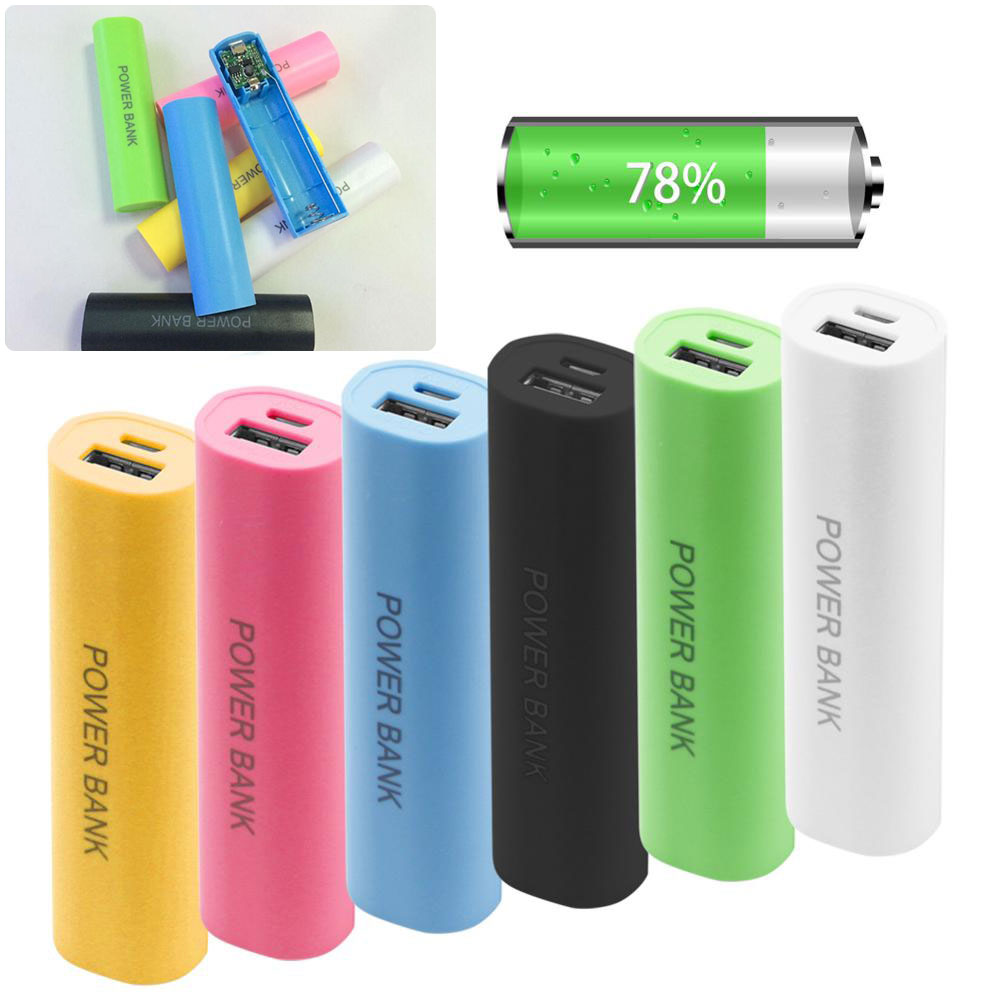 Removível uma seção 18650 caixa de bateria power bank manga livre de solda pequeno Universal power bank Kit diy