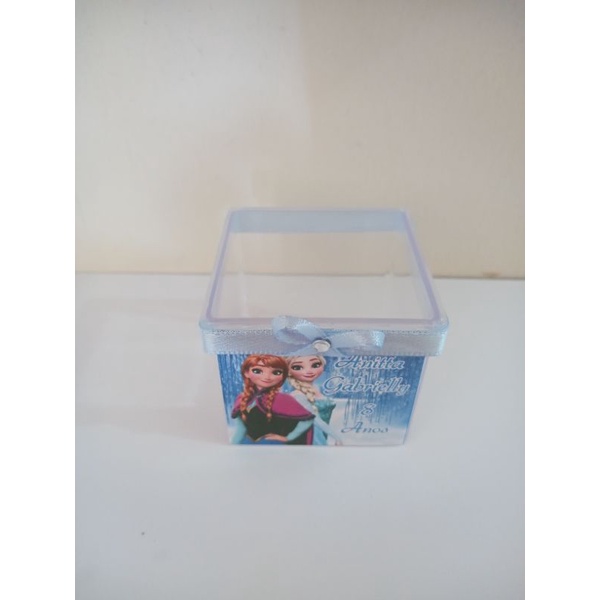 5 caixas, Caixinhas acrílica personalizada lembrancinha varios temas 5x5, decoração, festa, aniversário, bebê infantil, criança