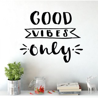 Adesivo De Parede Decorativo Good Vibes Only