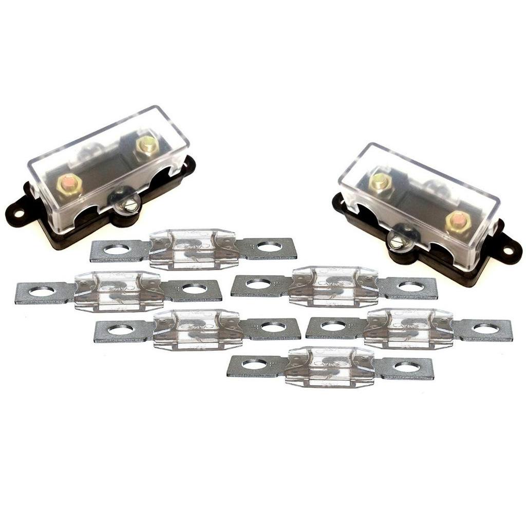 2 Porta Fusivel Mega 3 Fusíveis de 100 Amperes e 3 de 150Amp