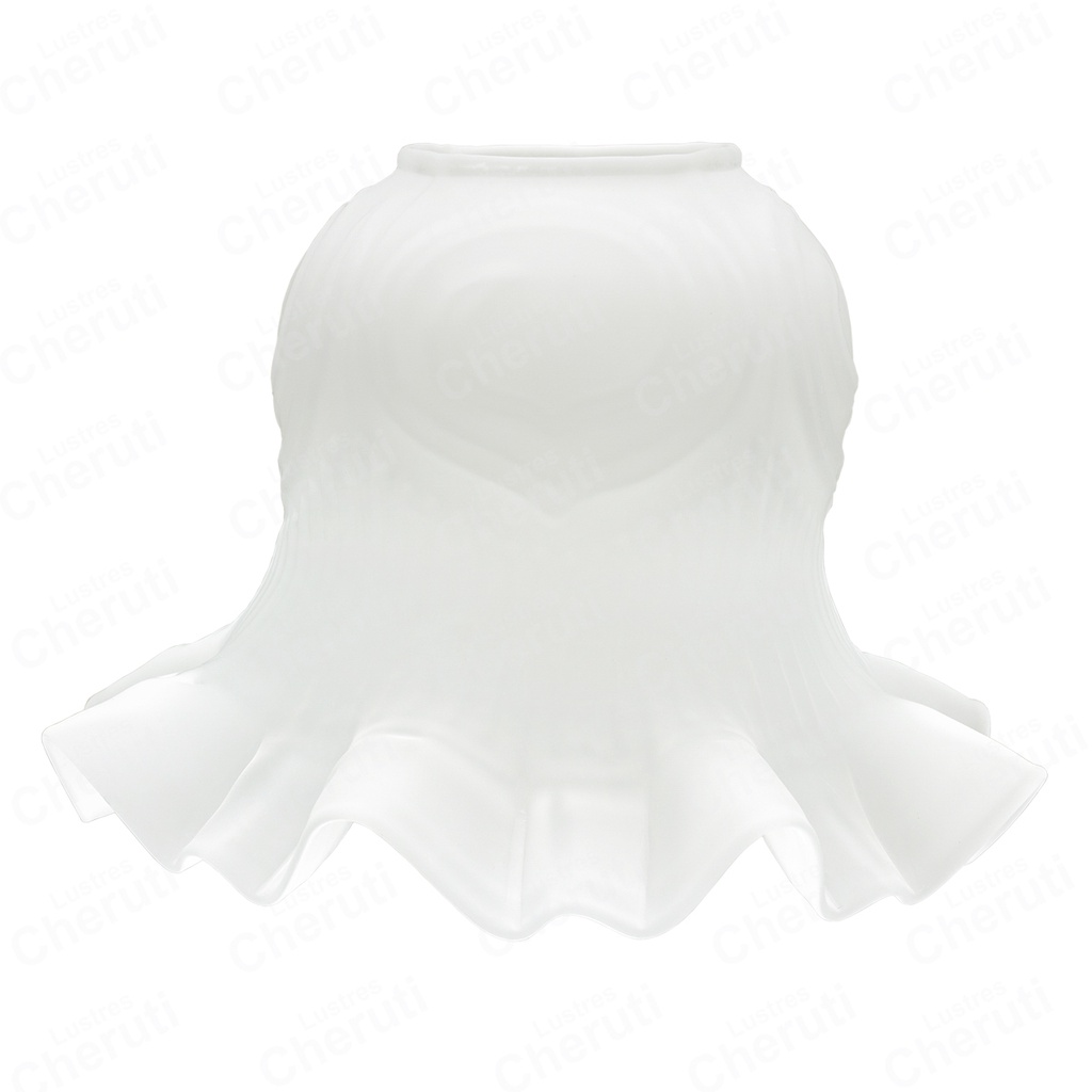 Tulipa para arandelas e lustres caracol fosca boca de encaixe 5cm - Vidro fosco em Oferta na Shopee