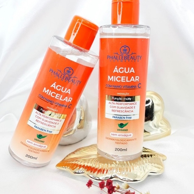 Água Micelar com Nano Vitamina C Phallebeauty - 200ml-PH0503