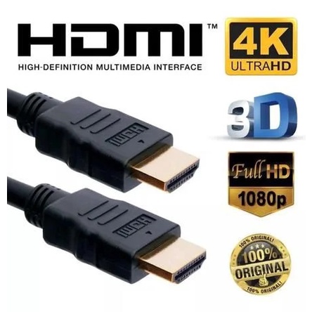 Cabo HDMI 1M 2.0 - 4k Ultra HD 3D Para TV Monitor Xbox Ps4 Notebook PC