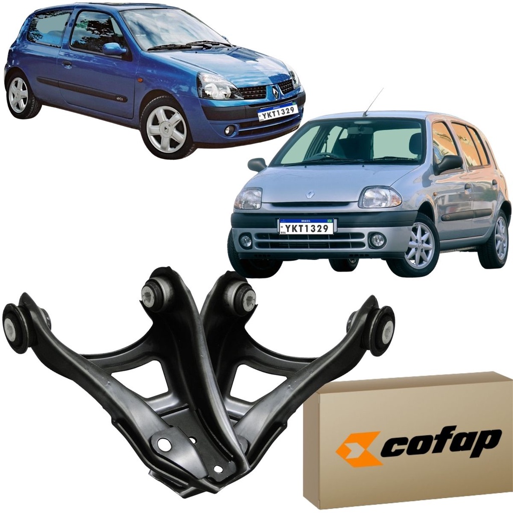 Par Bandeja Balança Original Cofap Clio 1.0 1.6 1996 1997 1998 1999 2000 2001 2002 2003 2004 2005 2006 2007 2008 2009 2010 2011 2012 em Oferta na Shopee