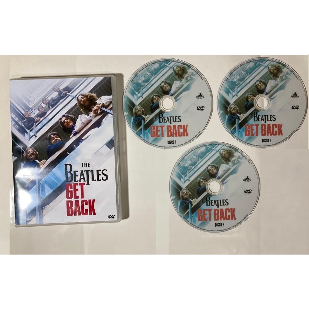 DVD - The Beatles - Get Back (Ano de Produção: 2021) - Série com 3 dvd's
