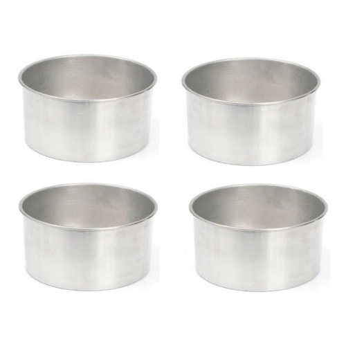 Formas Redondas Nº14 Com 6cm Altura Kit Com 4 Formas em Oferta na Shopee