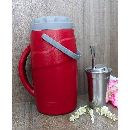 Kit Tererê Copo D Alumínio + Bomba + Jarra Térmica 2 Litros Gufani