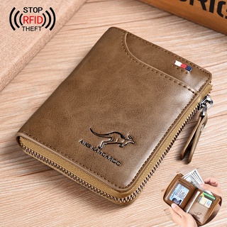 Novos Homens Carteiras De Couro PU Masculino Do Vintage Pequena Bolsa Com Zíper ID Titular Cartão De Crédito Saco De Dinheiro Moeda