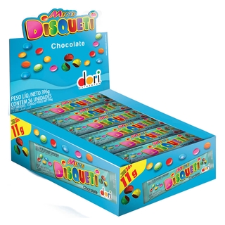 Confeito Chocolate Disqueti Mini 11g c/36 - Dori