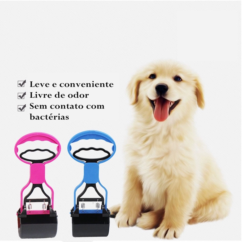 Cata Caca Pet Cachorro Gato Pá Higiênica Coletora De Fezes