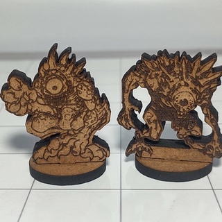 Nótico (Nothic) monstro em miniatura para RPG em MDF