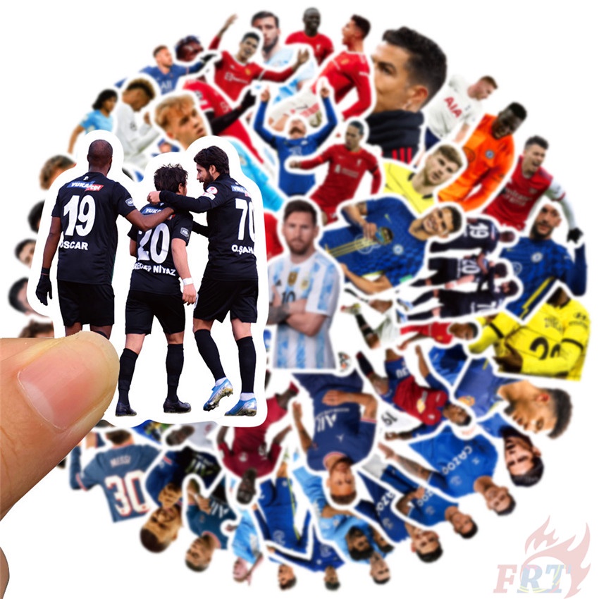 50Pcs/Set Football Superstar Series 01 Autocolantes De Futebol Série Faça-Você-Mesmo Moda Skate Portátil Doodle Stickers