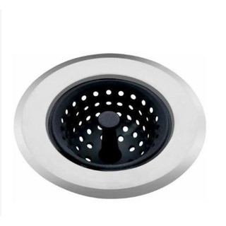 Ralo de Pia Cozinha Aço Inox Silicone com Cestinho Flexível