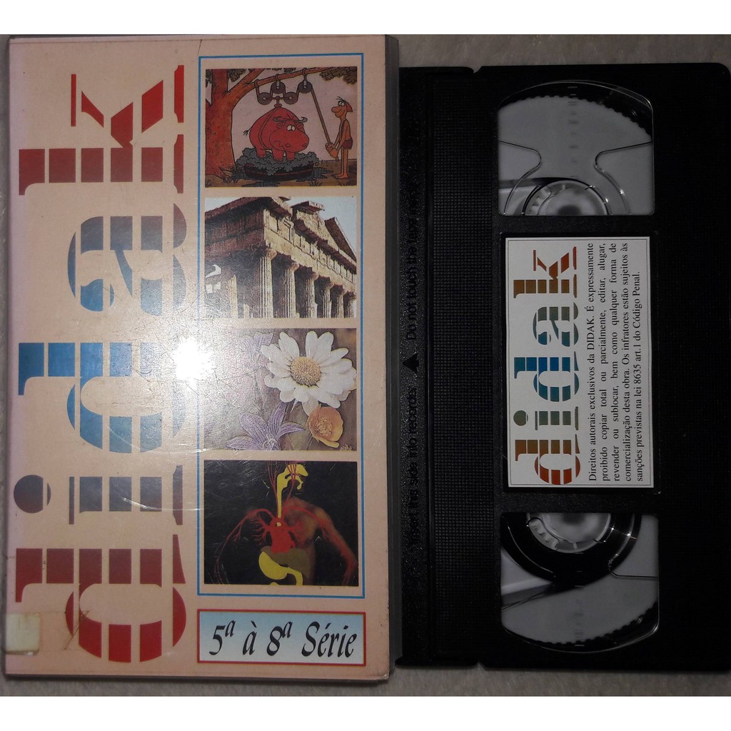VHS ORIGINAL DIDAK 5º À 8º SÉRIE – A TERRA: OS VULCÕES / FLORESTAS TROPICAIS DA AMÉRICA DO SUL