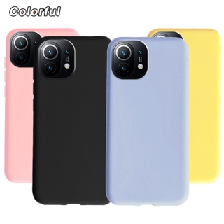Xiaomi Mi 11 5G Mi11 Pro Lite  Case Liquid Silicone Colored TPU Soft Phone Casing